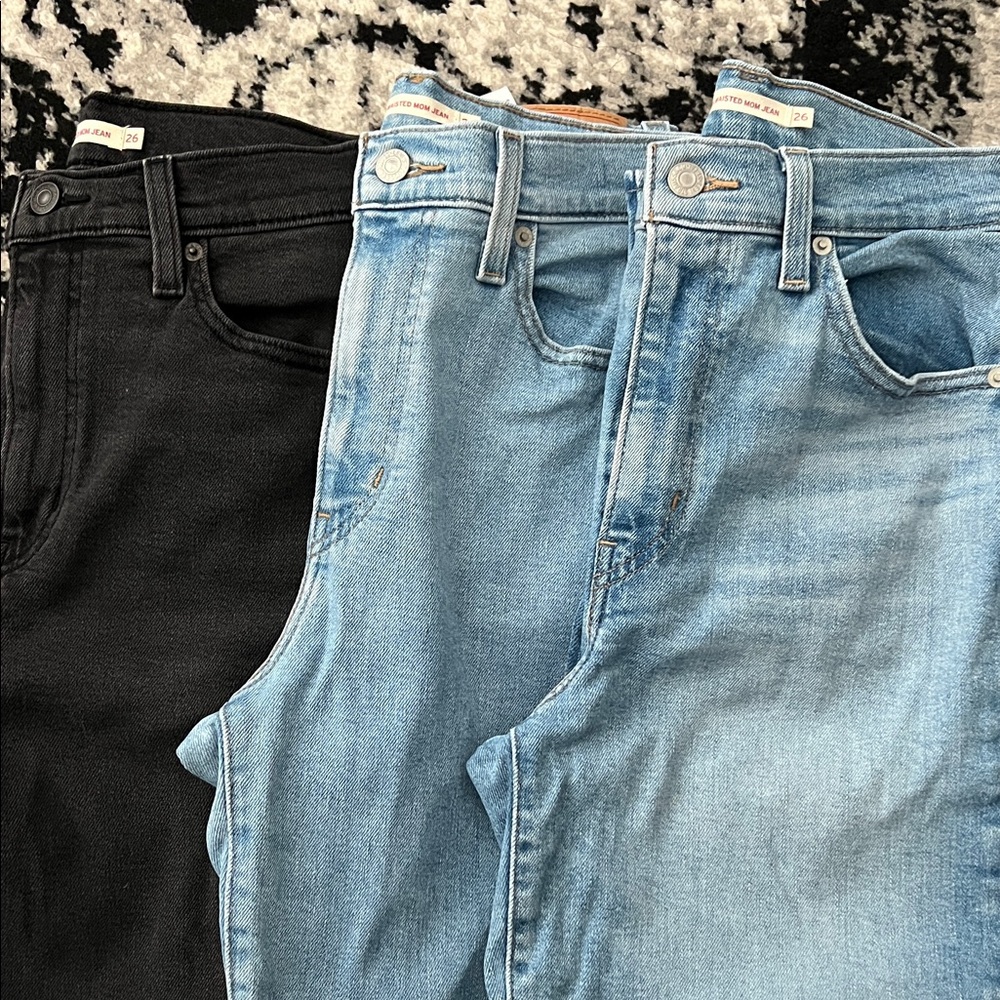 Levi’s High Waisted Mom Jeans 3 Pair Bundle size 26